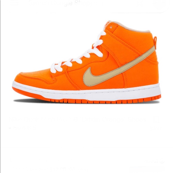 nike sb dunk high orange